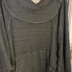 Free People Olive Green Comfy Yoga Sweater Small